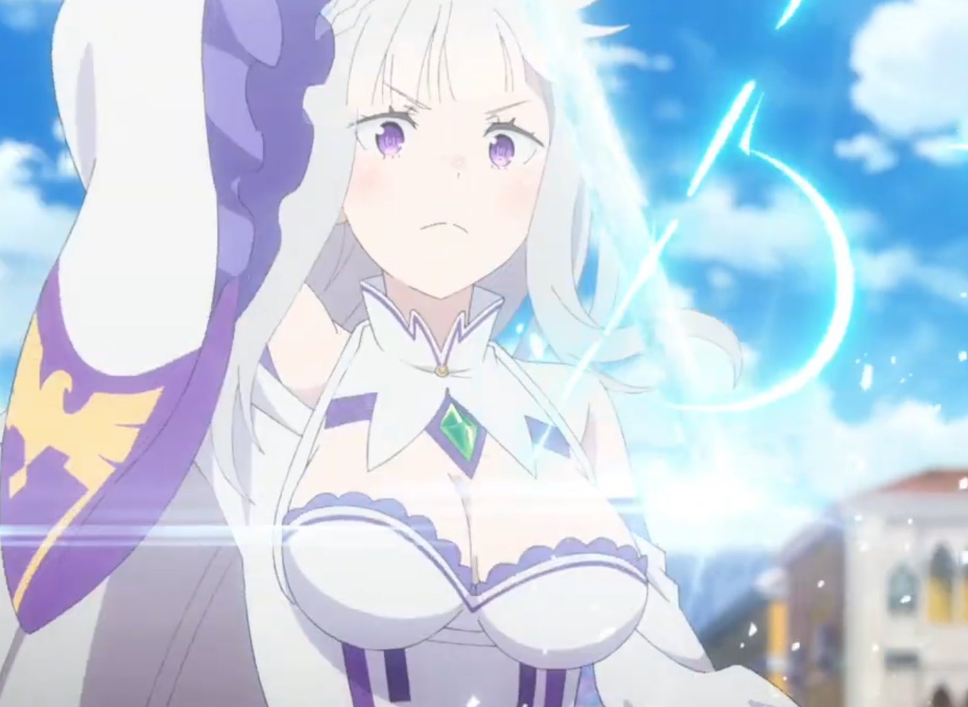 Emilia's breasts got bigger